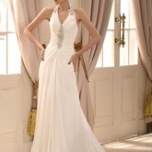 Halter Sheath Wedding Dress new W/tags never worn